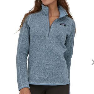 Patagonia Steam Blue Patagonia Better Sweater 1/4 Zip Pullover Women's Small